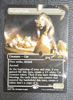 Ocelot Pride (Borderless) Modern Horizons 3 Regular MTG NM Magic Card - Image 1