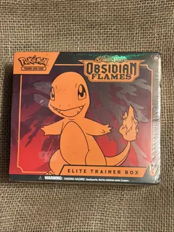Pokemon TCG Scarlet & Violet Obsidian Flames Factory Sealed Elite Trainer Box - Image 1