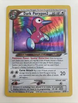 Pokemon Dark Porygon 2 Holo Rare Unlimited Neo Destiny 8/105 LP - Image 1