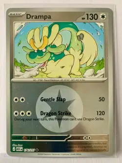 Drampa 176/217 Reverse Holo Card - Ascended Heroes Set Pokemon - Pack Fresh - Image 1