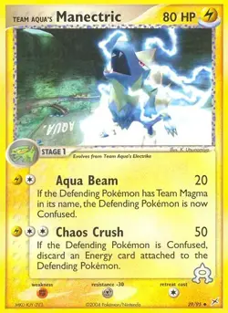 Team Aqua's Manectric 29/95 Team Magma vs Team Aqua Pokemon Card MP - Image 1