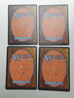 Unholy Strength x4 PLAYSET, MTG Revised (1994) Common Black Enchant Creature NM - Image 2