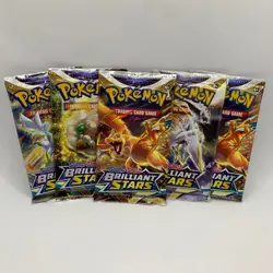 Pokemon TCG - x1 Brilliant Stars Booster Pack - Sword & Shield - New/Sealed - Image 1