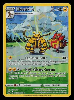 Electivire GG08/GG70 Pokemon Crown Zenith: Galarian Gallery Holo - Near Mint - Image 1