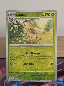 LEAFEON 011/167 UNCOMMON TWILIGHT MASQUERADE POKEMON REVERSE HOLO NM - Image 1