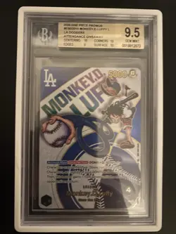 2025 One Piece Promo Dodgers Attendance Giveaway Monkey D. Luffy BGS 9.5 - Image 1