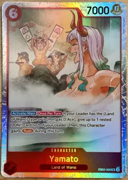 One Piece TCG: Extra Booster 2 - Anime 25th Collection Yamato EB02-006 SR - M/NM - Image 1