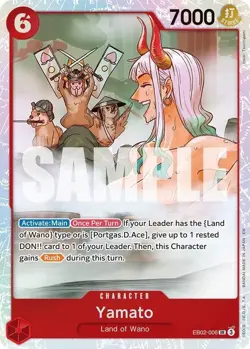 One Piece TCG: Extra Booster 2 - Anime 25th Collection Yamato EB02-006 SR - M/NM - Image 3
