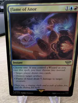 MTG Flame of Anor the Lord of the Rings: Tales of Middle-earth FOIL R 0203 - Image 1