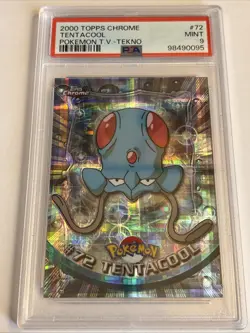 2000 Topps Chrome - Pokemon TV Tentacool #72 - TEKNO PSA 9 - Image 1