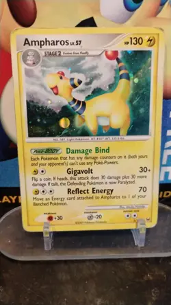 AMPHAROS LV. 57 Platinum Base Set POKEMON Holo 2009 Trading Card 1/127 - Image 1