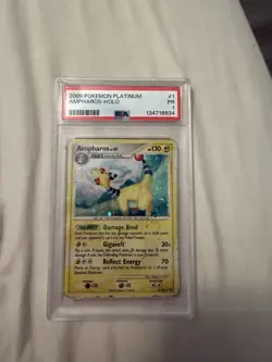 2009 Pokemon Platinum Ampharos Holo Psa 1 - Image 1