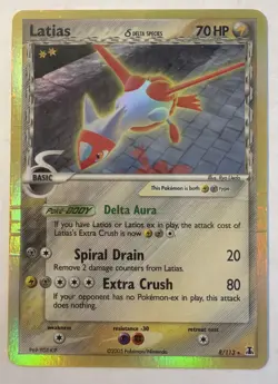 Pokemon TCG Latias EX Delta Species Holo Rare Card 8/113 - Image 1