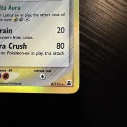 Pokemon TCG Latias EX Delta Species Holo Rare Card 8/113 - Image 2