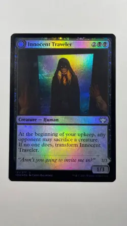 MTG Innistrad Crimson Vow Innocent Traveler Foil 121/277 Magic the Gathering - Image 1