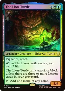 MTG Avatar: The Last Airbender The Lion-Turtle Foil 0232 NM Rare - Image 1