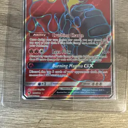 Pokemon TCG Card Magcargo GX 198/214 Lost Thunder Ultra Rare Full Art - NM - Image 3