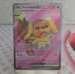 Pokemon TCG - Dachsbun ex 160/142 - Stellar Crown - Holo Ultra Rare Card - Image 1