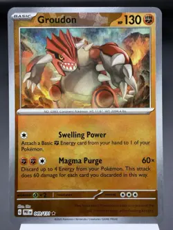 Groudon 049/131 - Pokeball Reverse Holo - Prismatic Evolutions Pokemon Card NM - Image 1