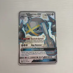 2019 Pokemon TCG Hidden Fates Metagross GX 157a/145 Shiny Full Art Secret Rare - Image 1