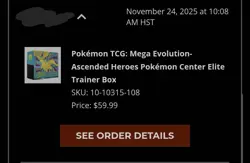 Ascended Heroes Pokemon Center Elite Trainer Box (ETB) - PRESALE CONFIRMED - Image 4
