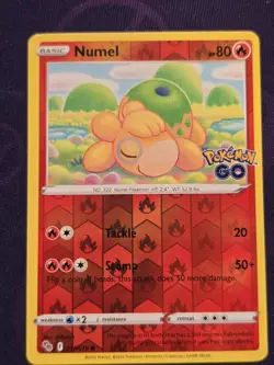 Pokemon GO #013/078 Numel (Peelable Ditto) Reverse Holo - Pokemon TCG - RARE - Image 1