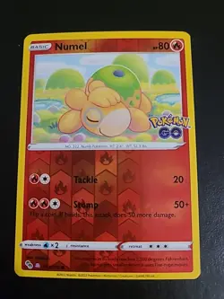 Numel 013/078 - Peelable Ditto Pokemon GO Reverse Holo TCG NM - Image 1