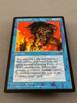 Force of Will Alliances MTG-Unplayed Near Mint-Vintage-Magic: the Gathering - Image 3