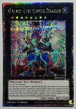 Galaxy-Eyes Cipher Dragon MP24-EN044 (NM) QC Secret Rare 1st Edition TCG - Image 1