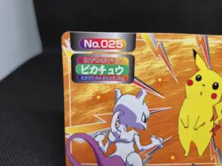 1997-98 POKEMON TOPSUN MEWTWO VS #025 PIKACHU Vintage Battle Card - Image 2
