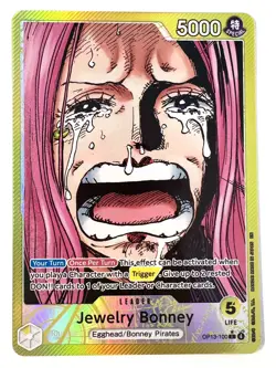 Jewelry Bonney OP13-100 Leader Alt Art Carrying on his Will One Piece TCG - Image 1
