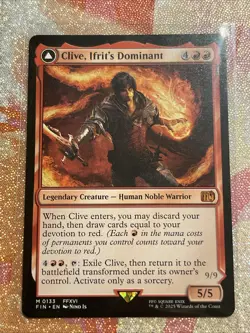 Clive Ifrit's Dominant Magic: The Gathering Final Fantasy NM Condition - Image 1