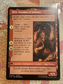 Clive Ifrit's Dominant Magic: The Gathering Final Fantasy NM Condition - Image 2