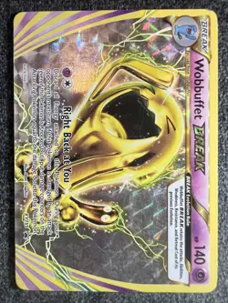 Wobbuffet BREAK XY155 Black Star Promo Holo Pokemon Card Lightly Played - Image 1