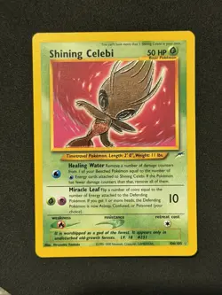 Pokemon TCG Neo Destiny Shining Celebi Holo Card 106/105 Great Condition - Image 1