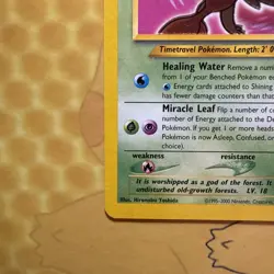 106/105 Shining Celebi Pokemon TCG Rare Holo Card - Neo Destiny - Image 4