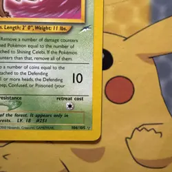 106/105 Shining Celebi Pokemon TCG Rare Holo Card - Neo Destiny - Image 5