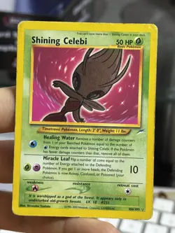 Shining Celebi 106/105 Neo Destiny 2000 Holo Rare WOTC Pokemon Card TCG - Image 3