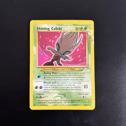 106/105 Shining Celebi Pokemon TCG Rare Holo Card - Neo Destiny - - Image 1