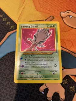 Pokemon TCG Neo Destiny Shining Celebi Holo Card 106/105 Great Condition - Image 1