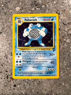 Pokemon TCG Cards Poliwrath 15/130 Base Set 2 Holo Rare NM-M - Image 1
