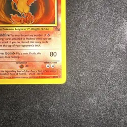 1st Edition Moltres 27/62 Fossil Set Rare Vintage 1999 Pokemon Card - NM - Image 5