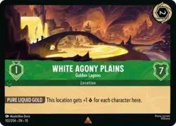 ~ White Agony Plains - Golden Lagoon ~ NM Cold Foil ~ Whispers in the Well ~ - Image 1
