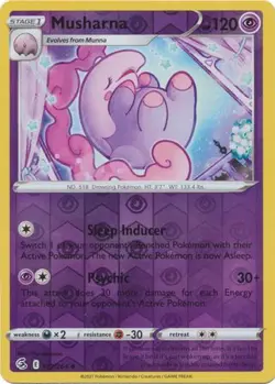 Musharna 122/264 Reverse Holo | Fusion Strike | Pokemon Card - Image 1