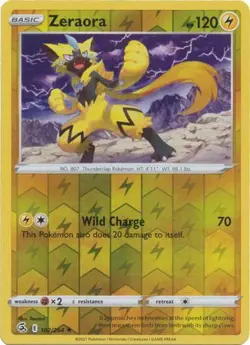 Zeraora 102/264 Reverse Holo | Fusion Strike | Pokemon Card - Image 1