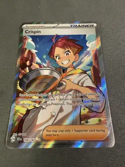 Crispin 164/142 ULTRA RARE Stellar Crown HOLO NM Pokemon Card - Image 1