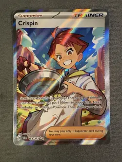 Crispin 164/142 ULTRA RARE Stellar Crown HOLO NM Pokemon Card - Image 2