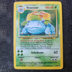 Venusaur 15/102 Holo Rare Base Set Unlimited - WOTC TCG Pokemon Card - Image 1