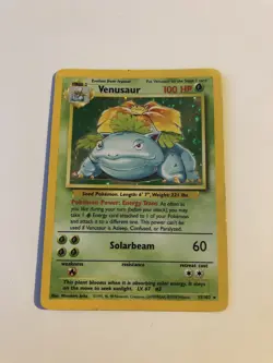 Pokemon TCG Venusaur Holo Unlimited Rare Card 1999 Base Set 15/102 Vintage - Image 1