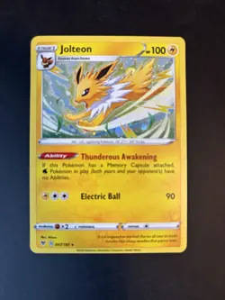 Pokemon TCG Jolteon Pokemon Promos 47/185 Holo Promo Cosmos Holo Rare Promo - Image 1